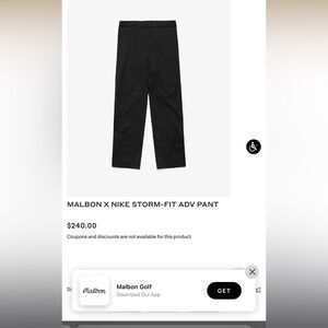 Nike Golf Storm-fit 10 golf pants -